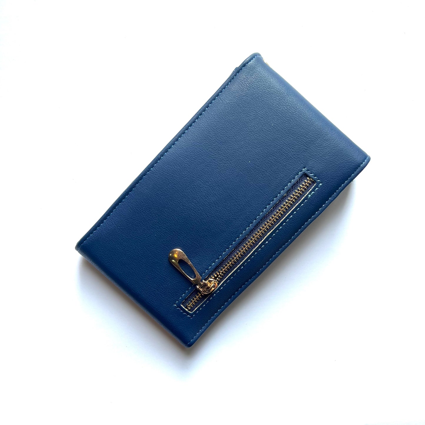 Blue Plain Shoulder Bag
