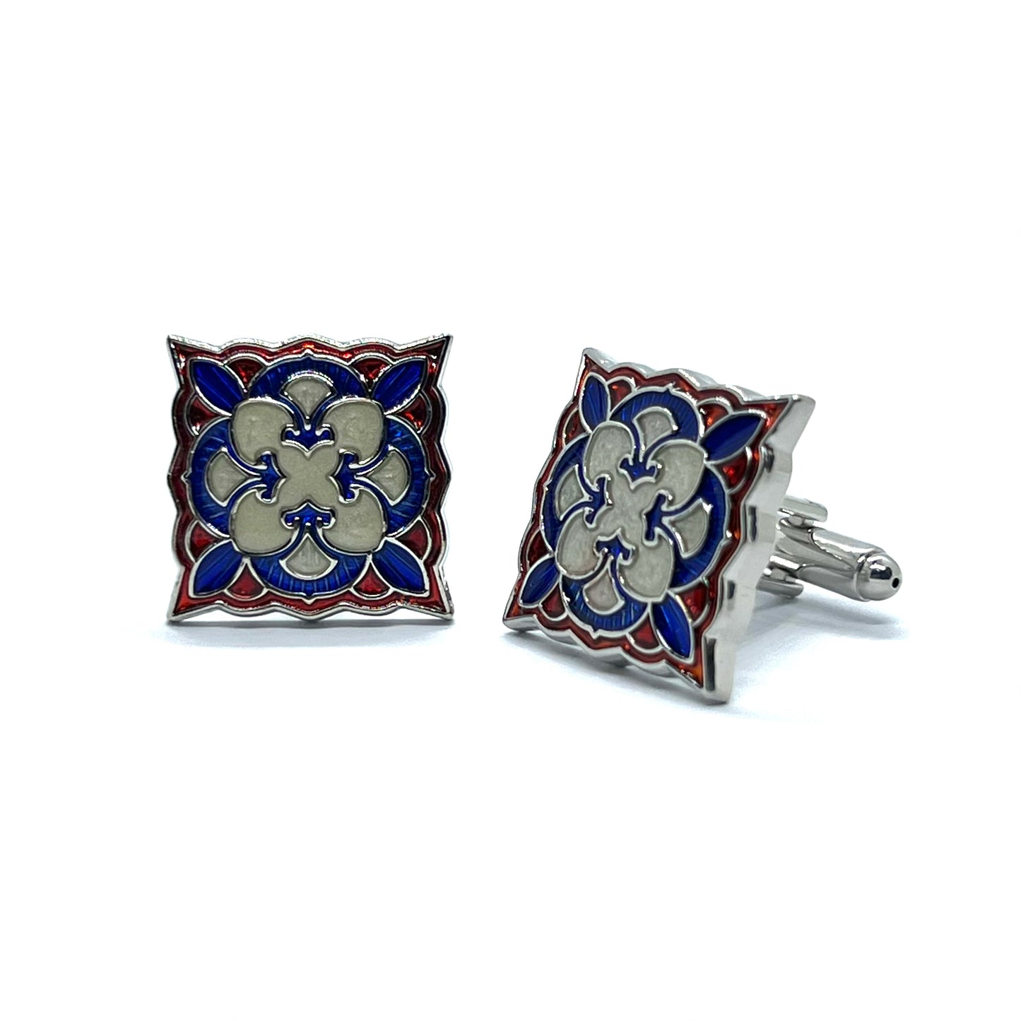 Vintile Style Silver B Cufflinks
