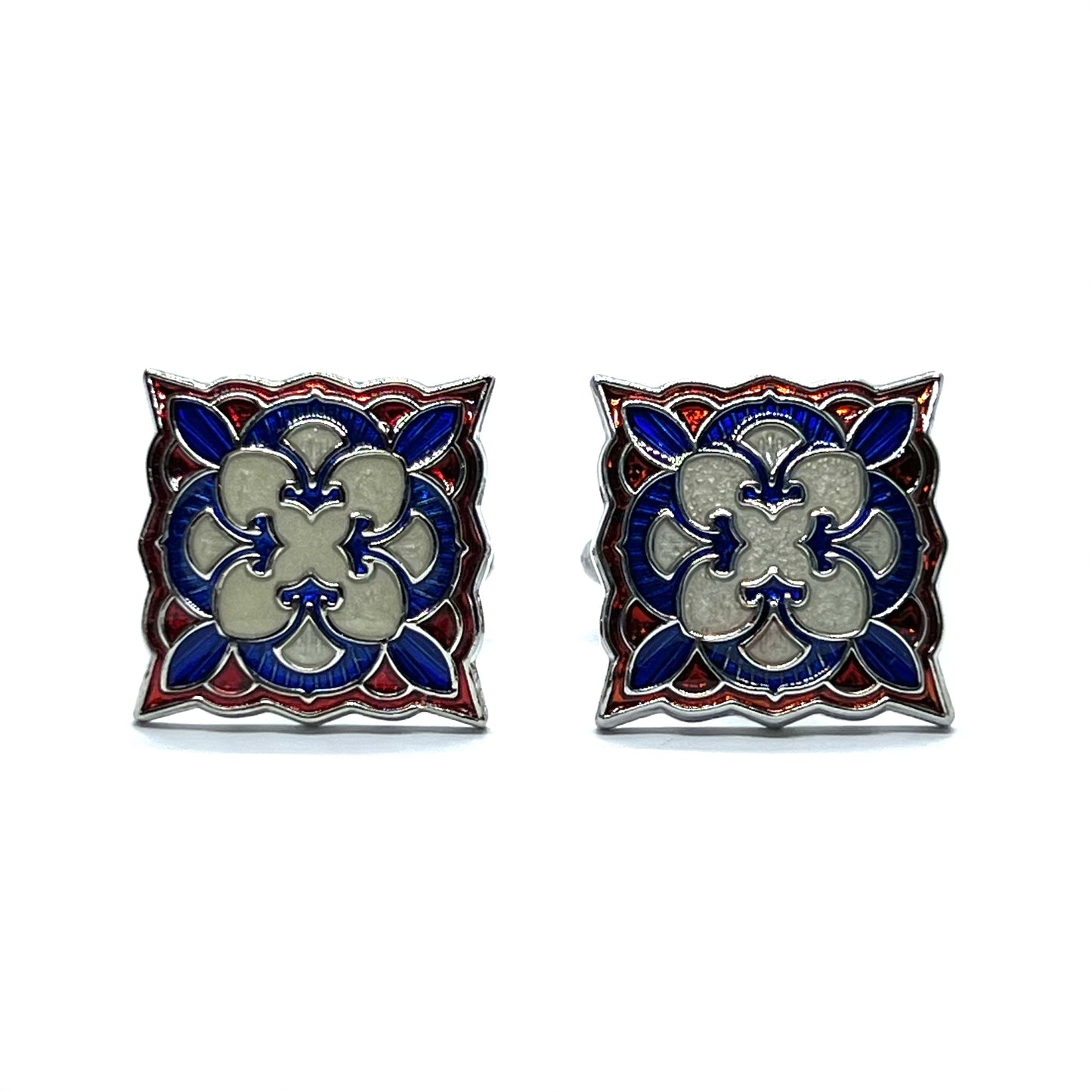 Vintile Style Silver B Cufflinks
