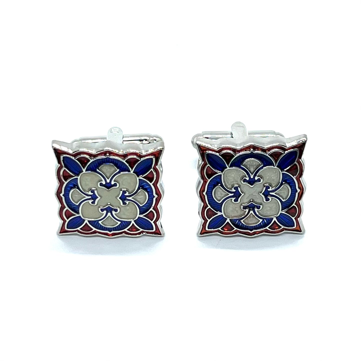 Vintile Style Silver B Cufflinks