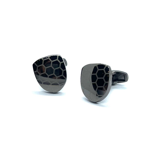 Hexa Grey Metallic Cufflinks