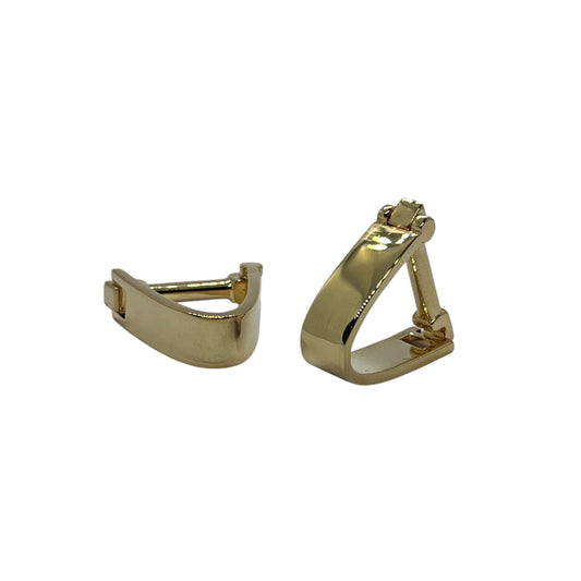 Snap Closure Golden Cufflinks