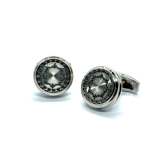 Star Glass Silver Cufflinks