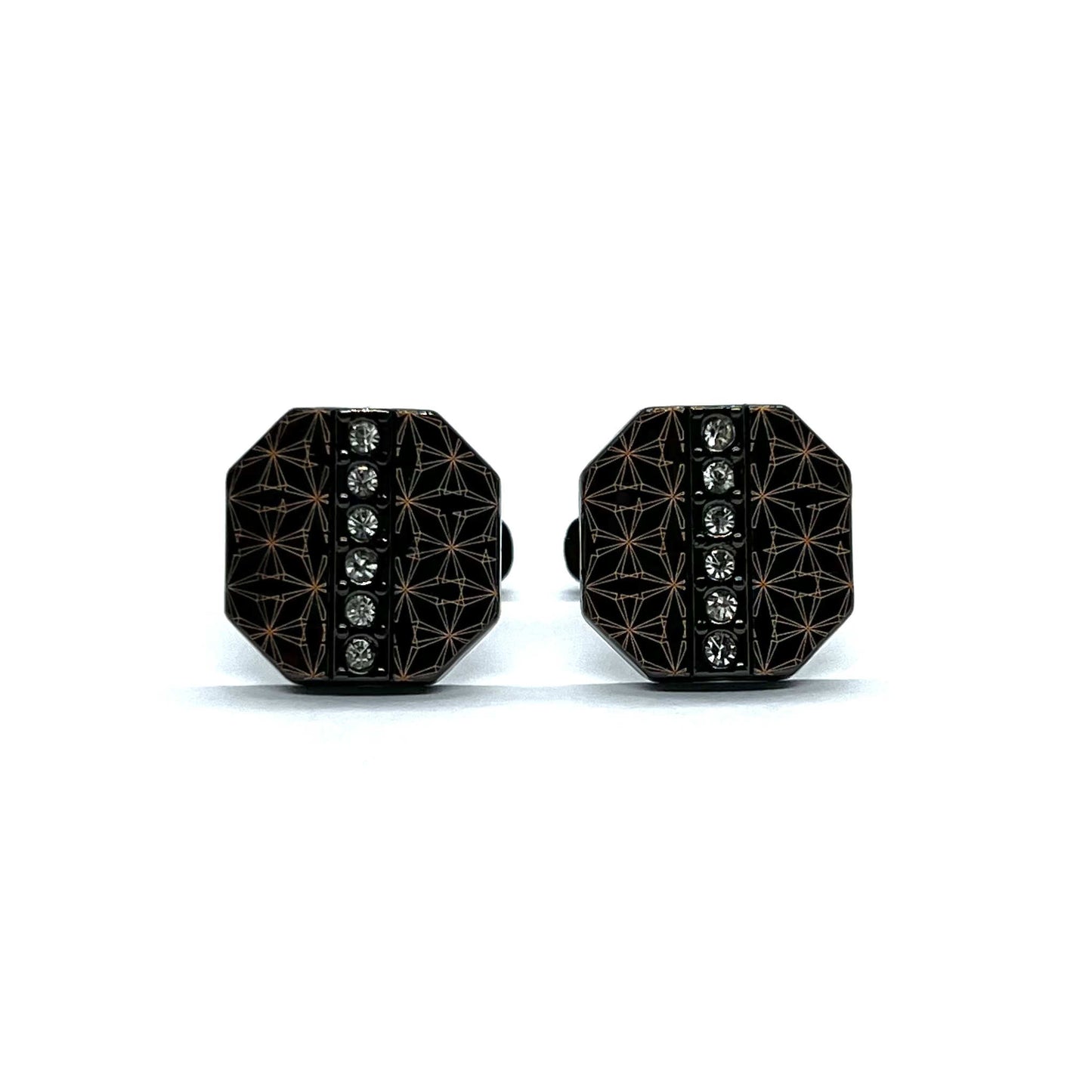 Geom Design Rhino Black Cufflinks