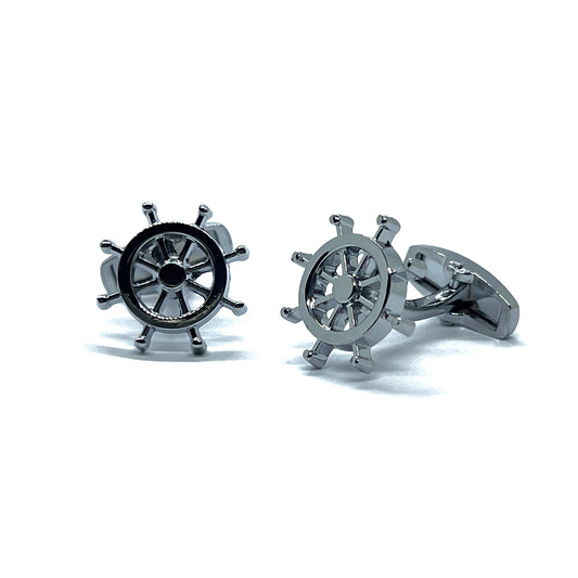 Boat Steering Wheel Cufflinks