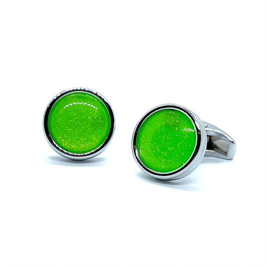 Greelit Silver Cufflinks