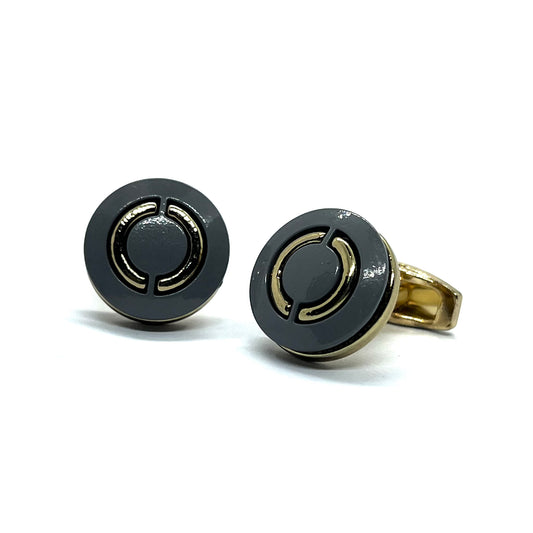 Golden Ringo Grey Golden Cufflinks