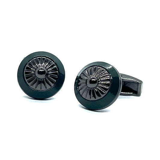 Greento Grey Metallic Cufflinks
