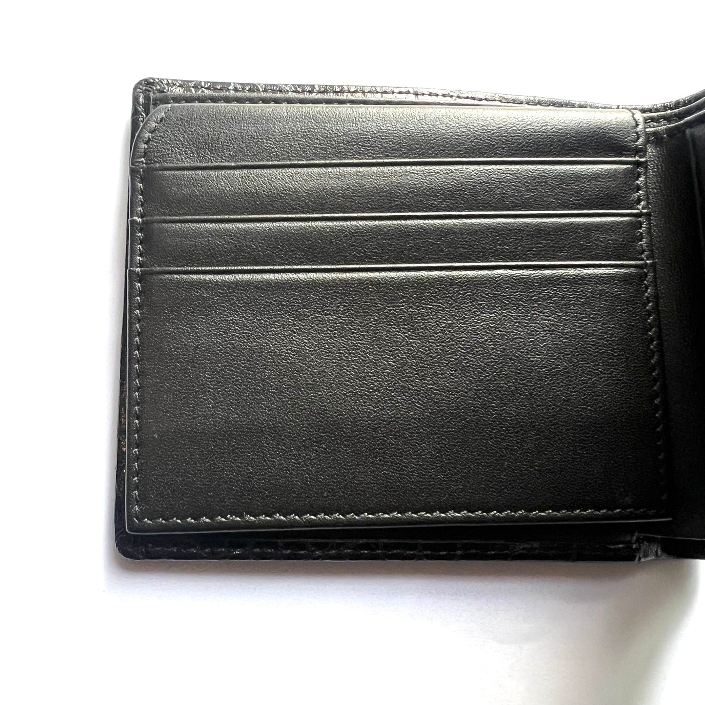 Black Croco Bifold Wallet
