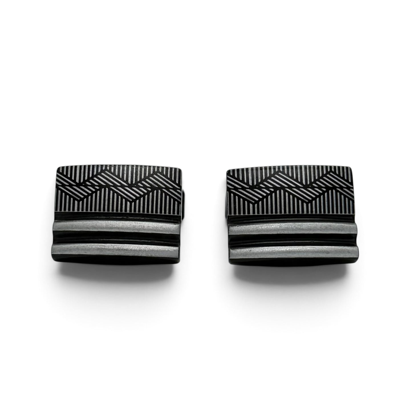 Noir Facet Black Cufflinks