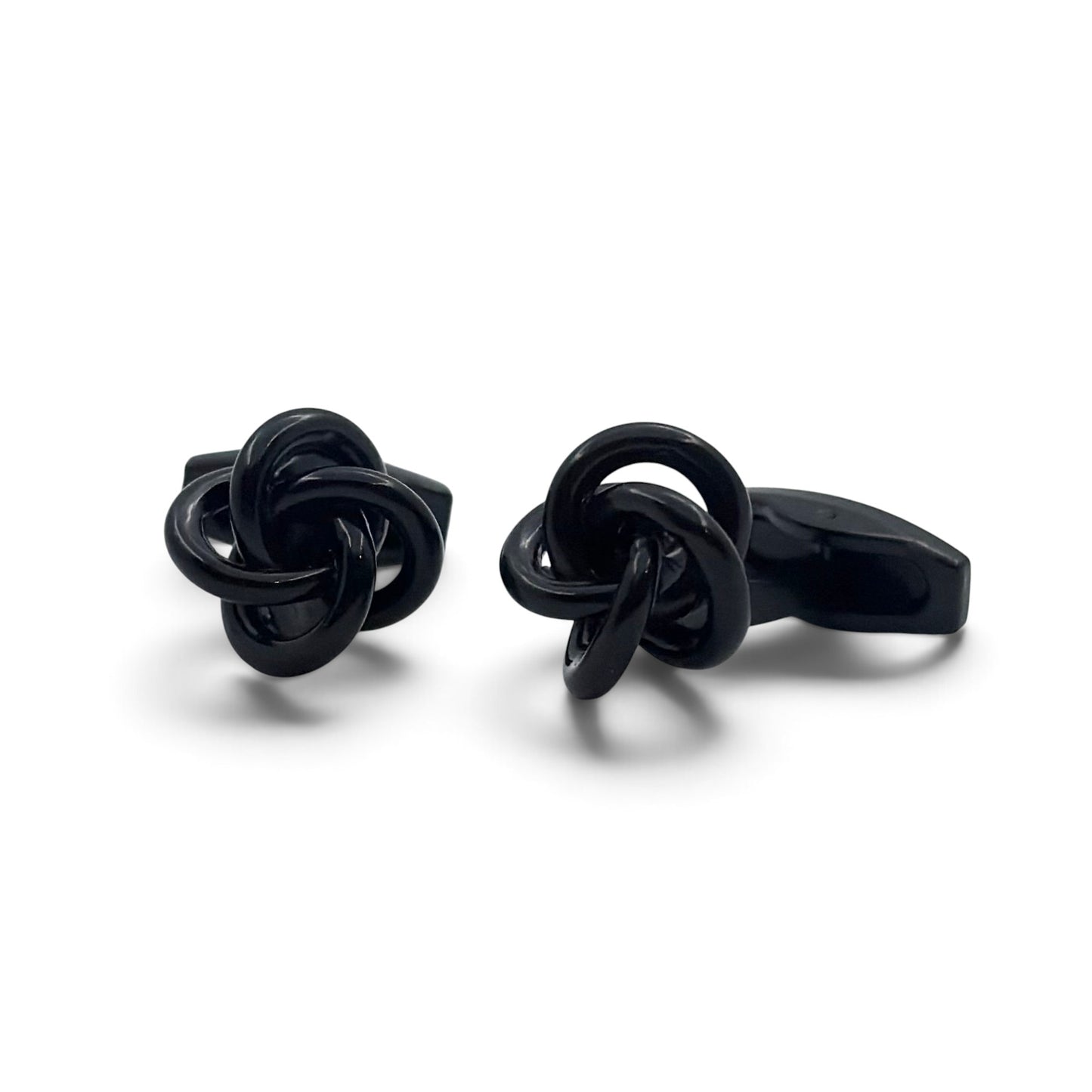 Siman Black Tie Knot Cufflinks