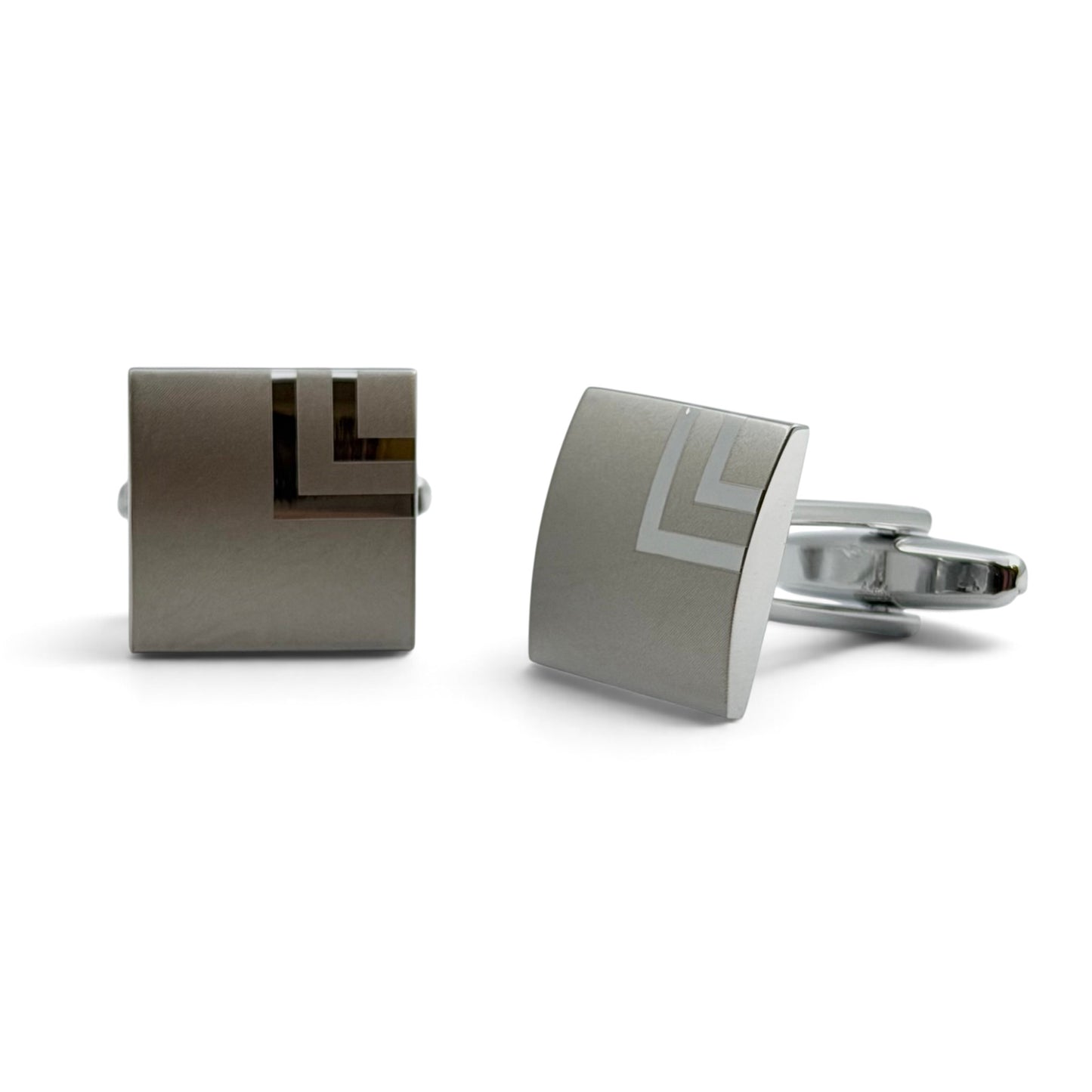 Sterling Maze Silver Cufflinks