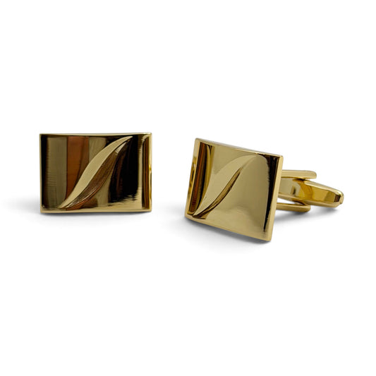 Aurex Arc Golden Cufflinks