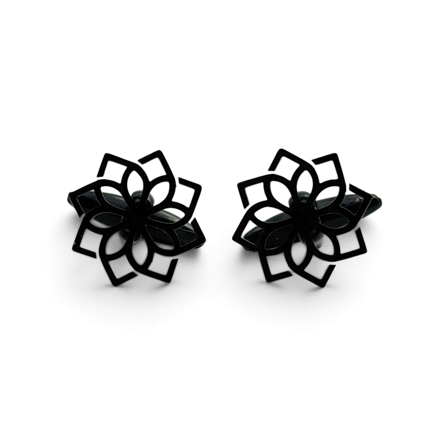 Noir Petale Black Cufflinks