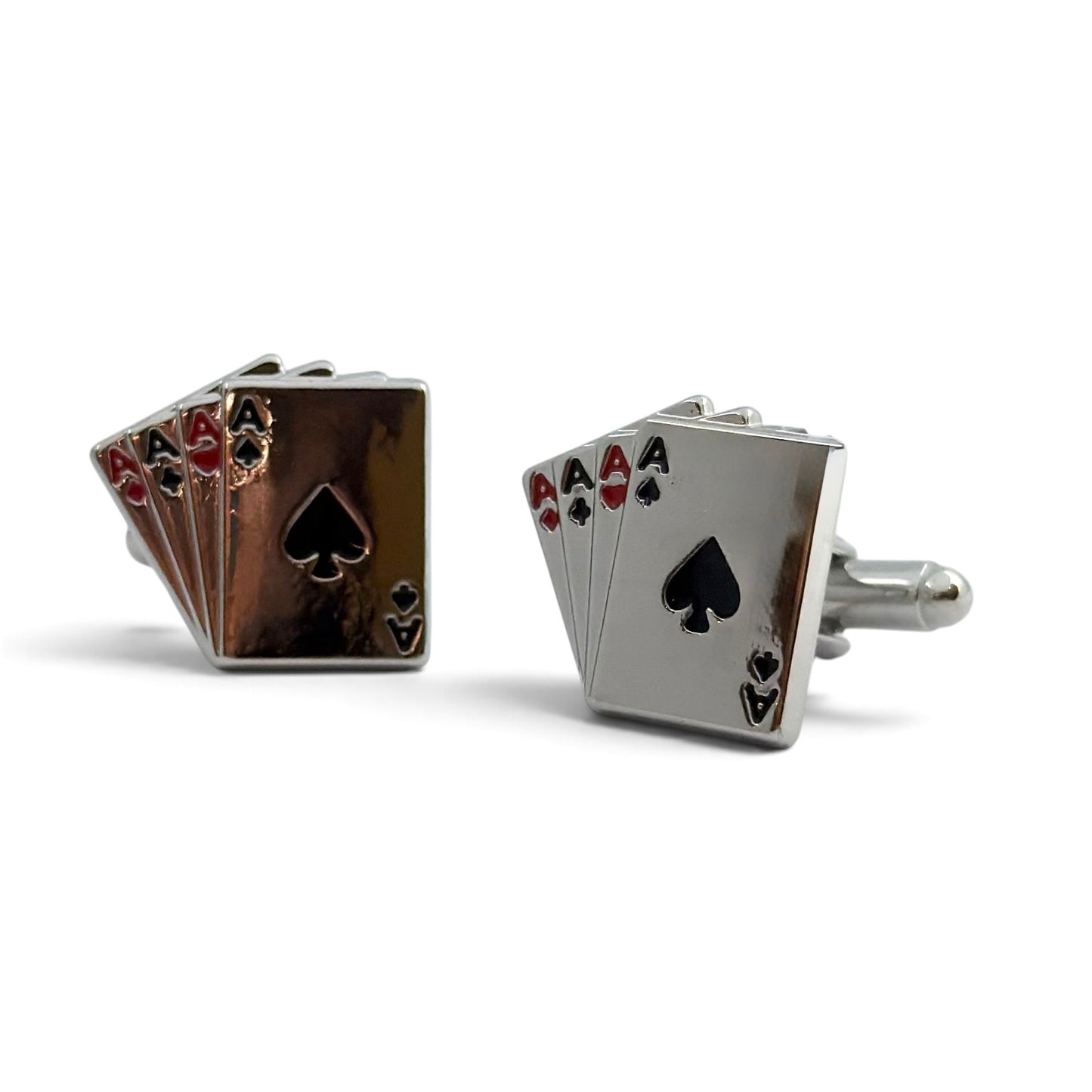 Royal Flash Silver Cufflinks