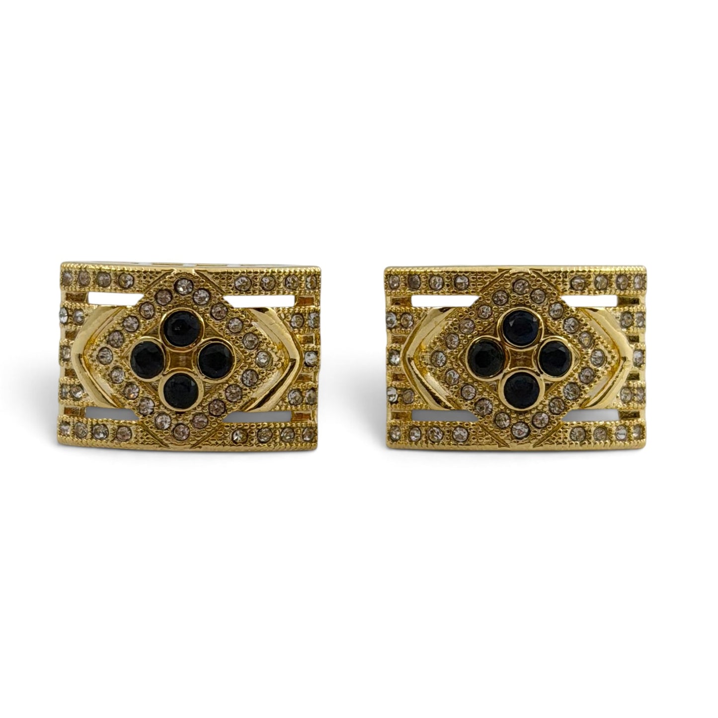 Rhino Recbure B Golden Cufflinks