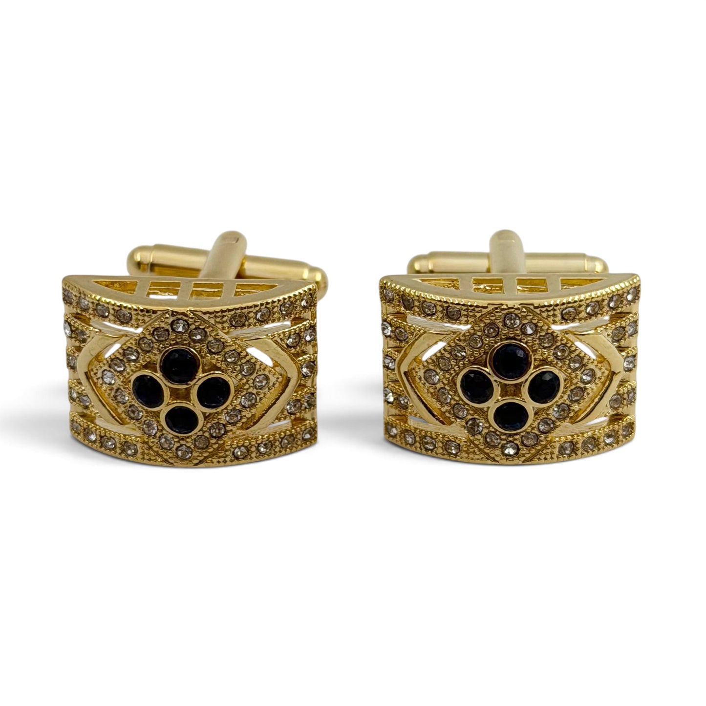 Rhino Recbure B Golden Cufflinks