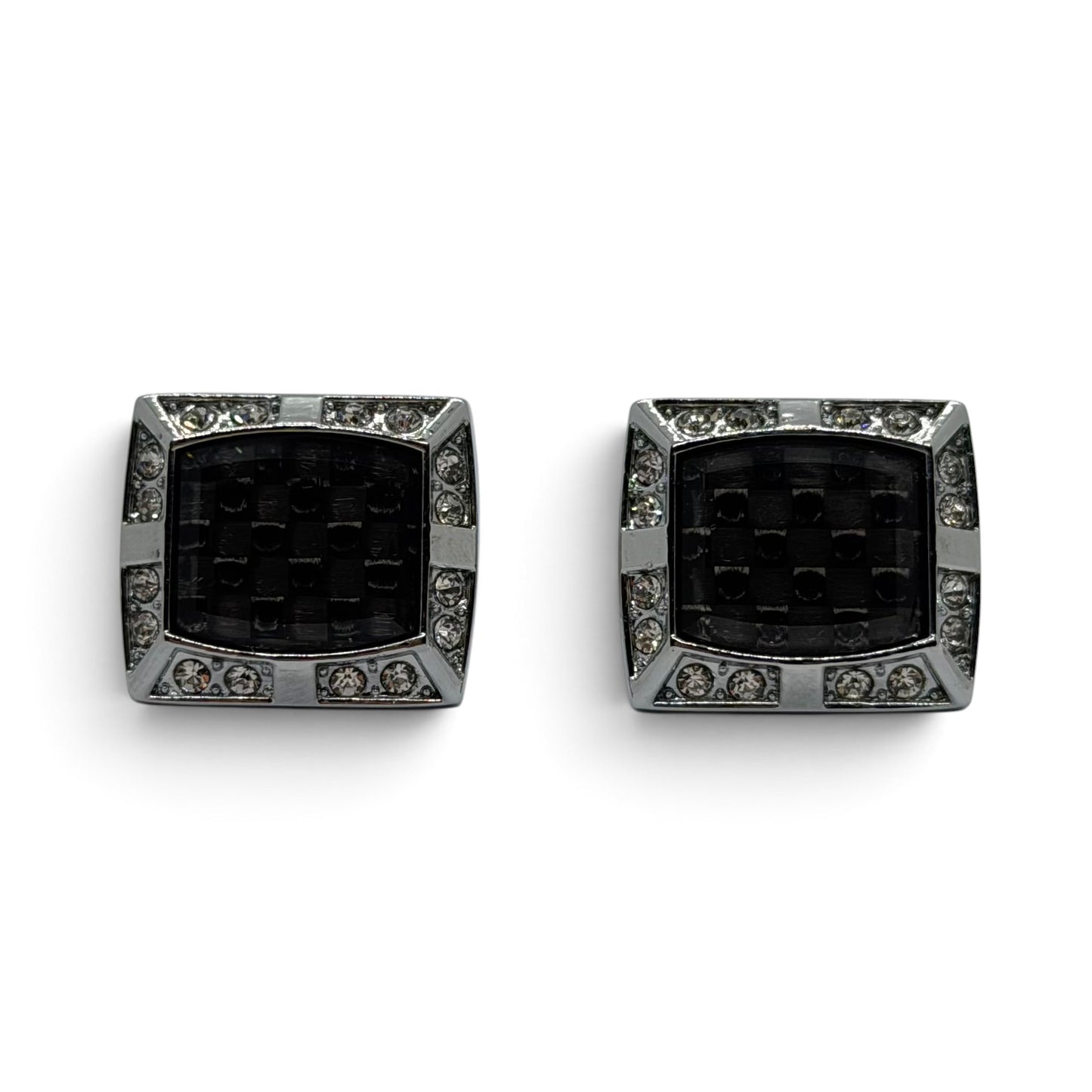 Obsidian Royale Silver Cufflinks