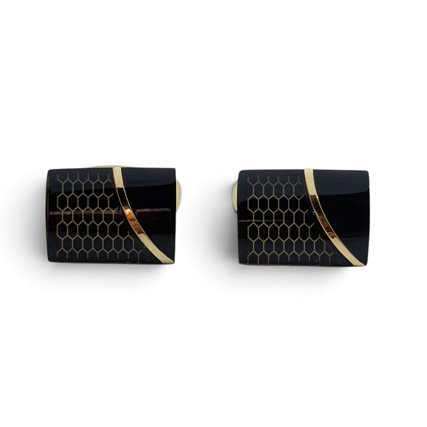 Gilded Hive Golden Cufflinks