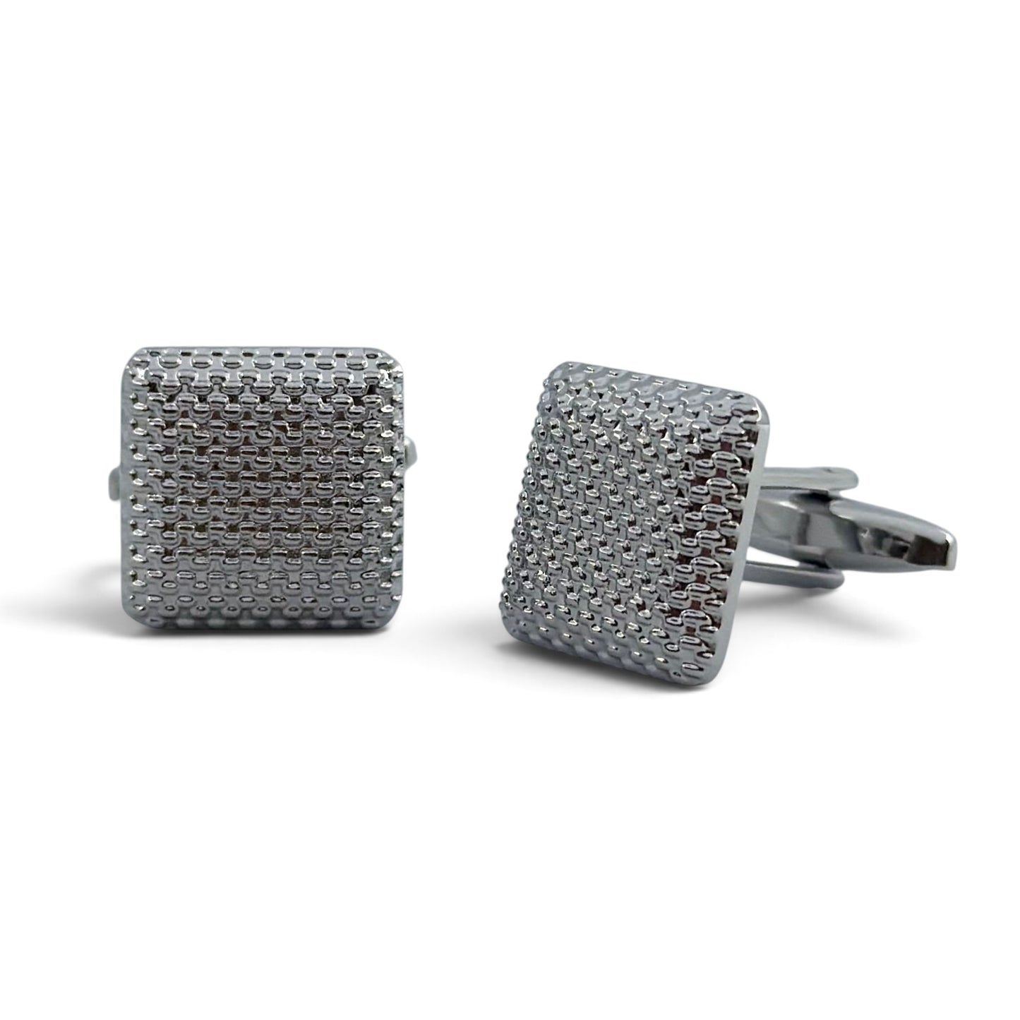 Sterling Mesh Silver Cufflinks