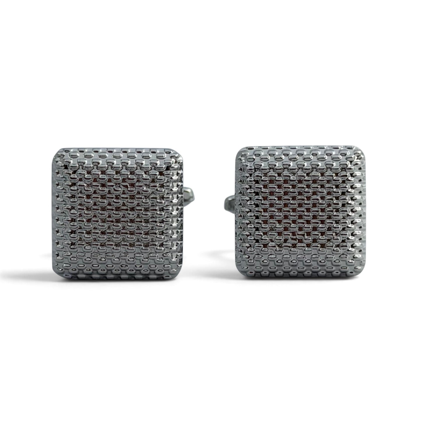 Sterling Mesh Silver Cufflinks