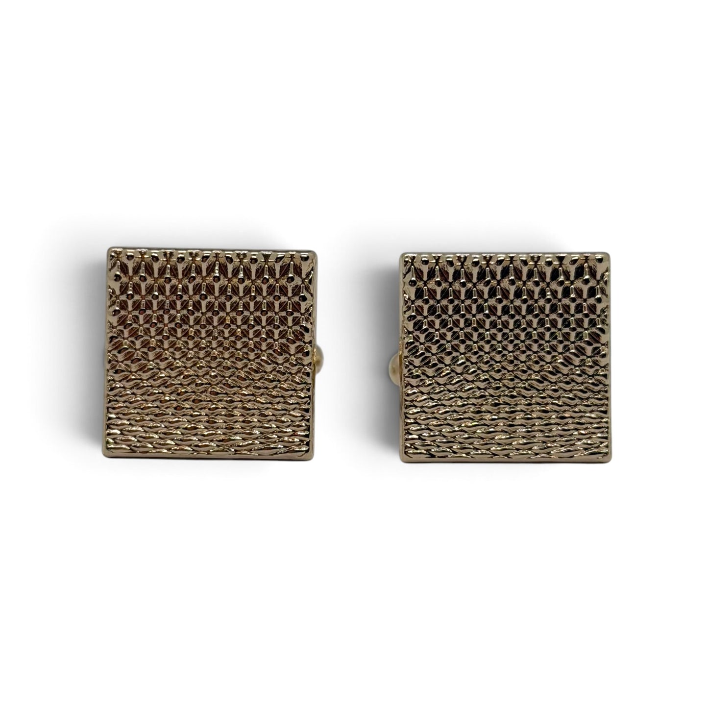 Gilded Weave Golden Cufflinks