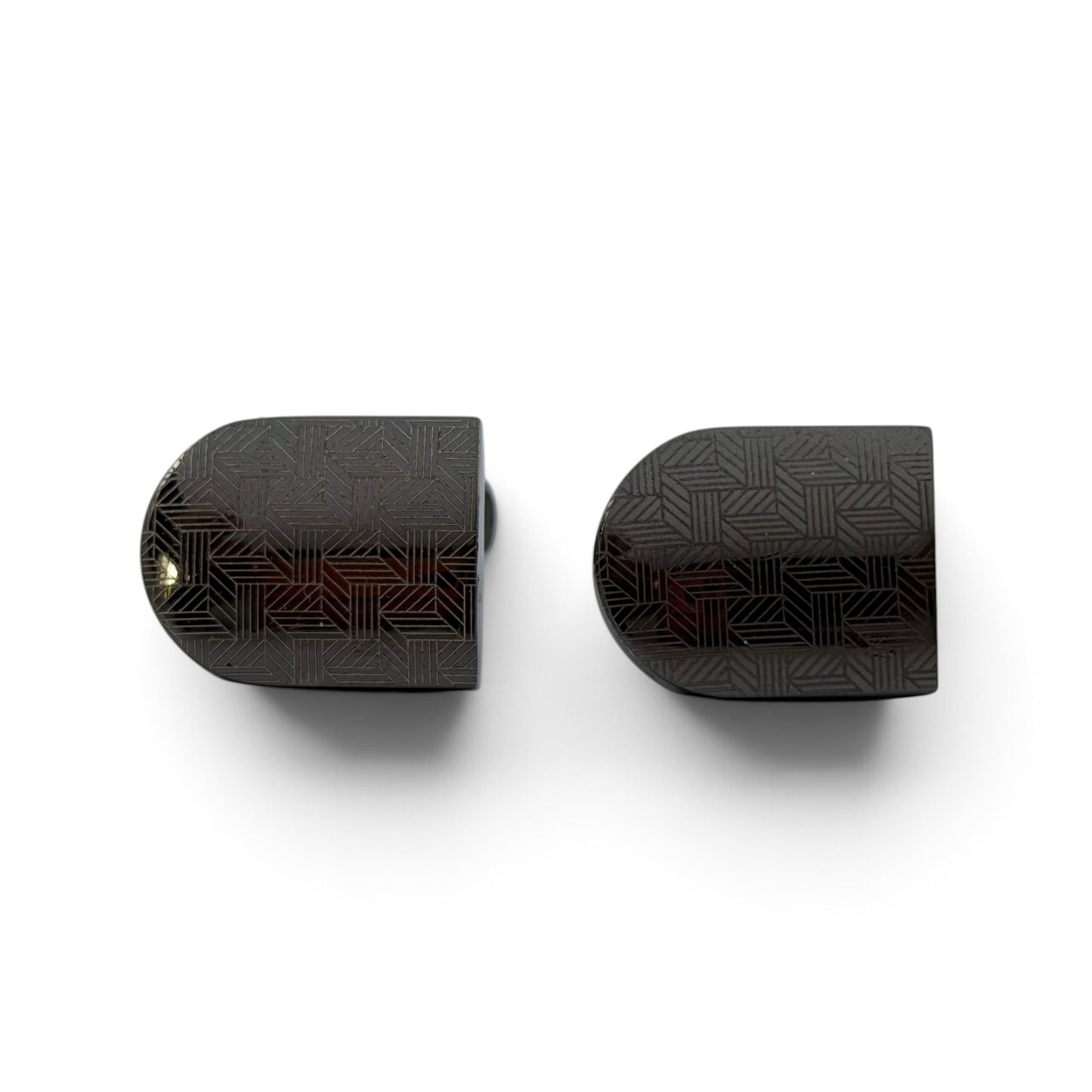 Side Shield B Grey Metallic Cufflinks