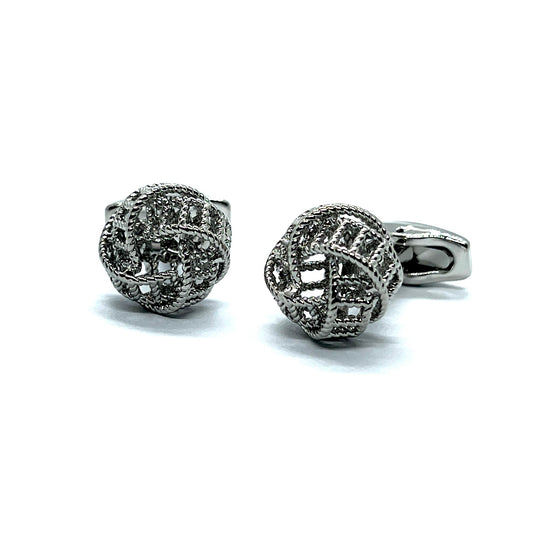 Stairy Silver Knot Cufflinks