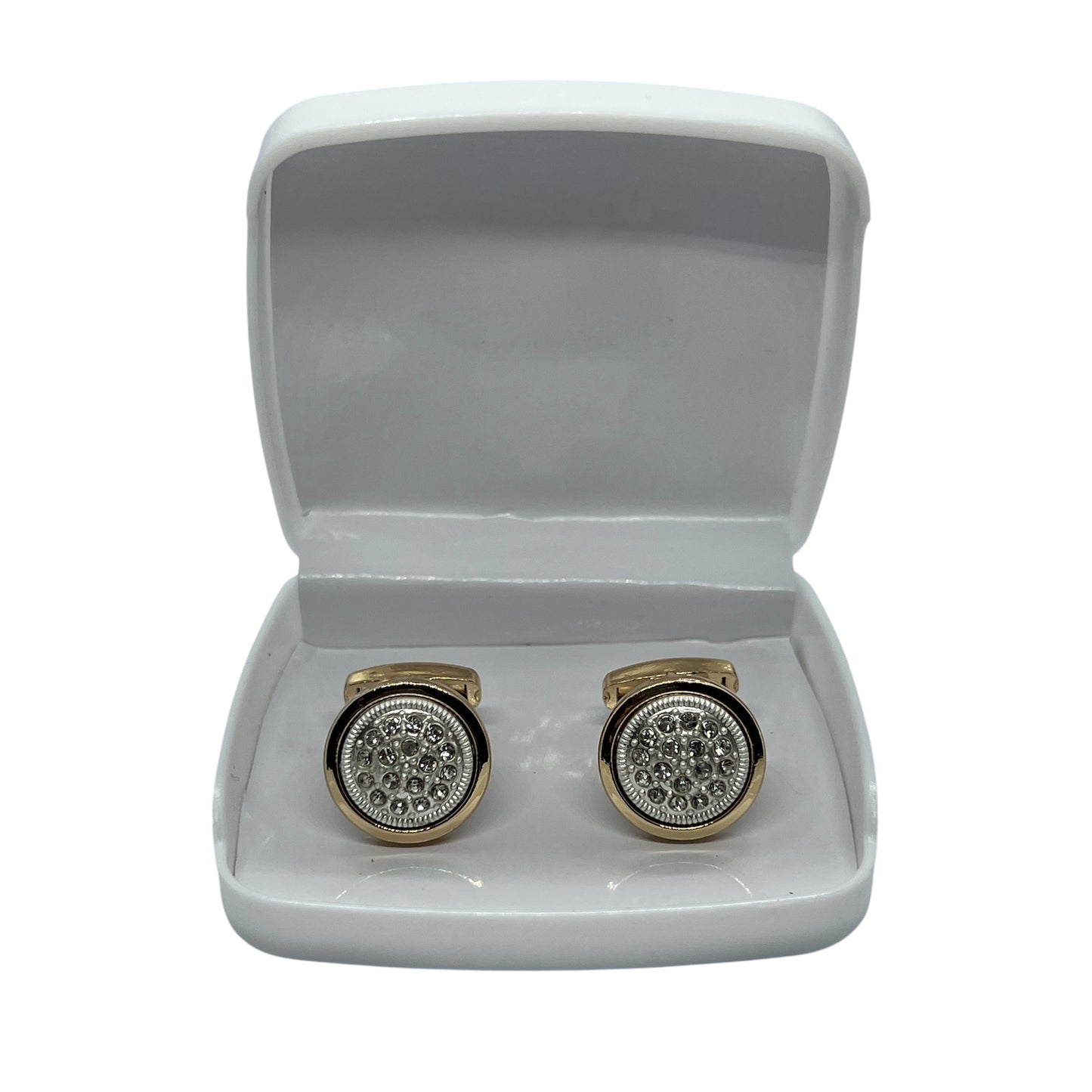 Rhino Roun Golden Cufflinks