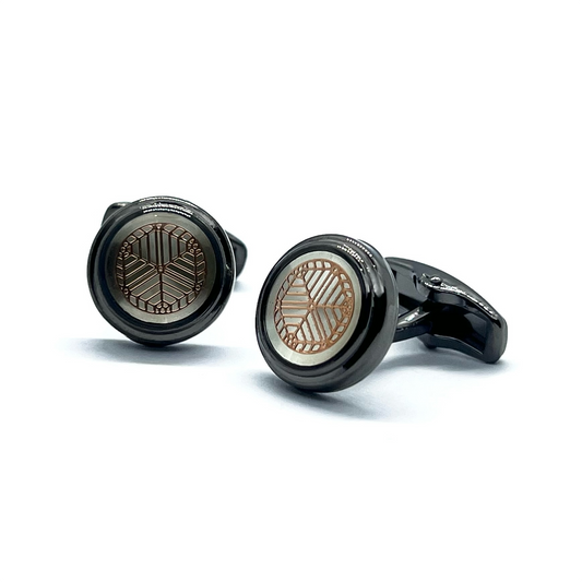 Cubaro Grey Metallic Cufflinks