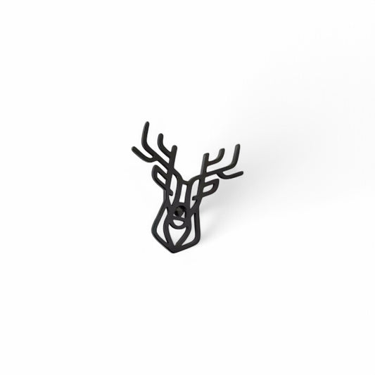 Sika Deer Black Lapel Pin