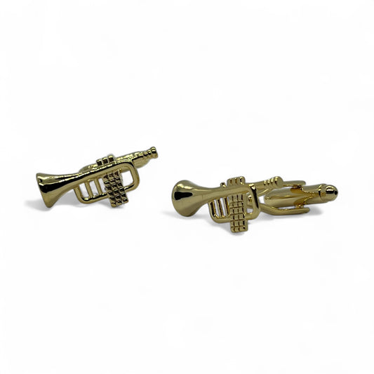 Trumpet Golden Cufflinks