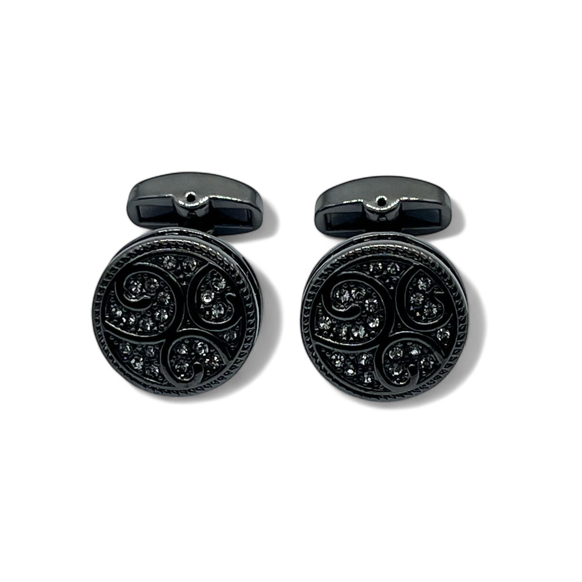 Hollowed Rhino Grey Metallic B Cufflinks