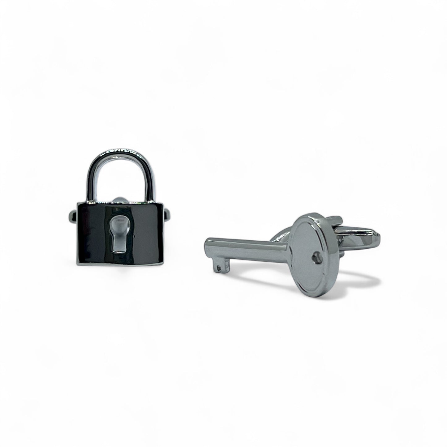 Lock & Key Silver Cufflinks