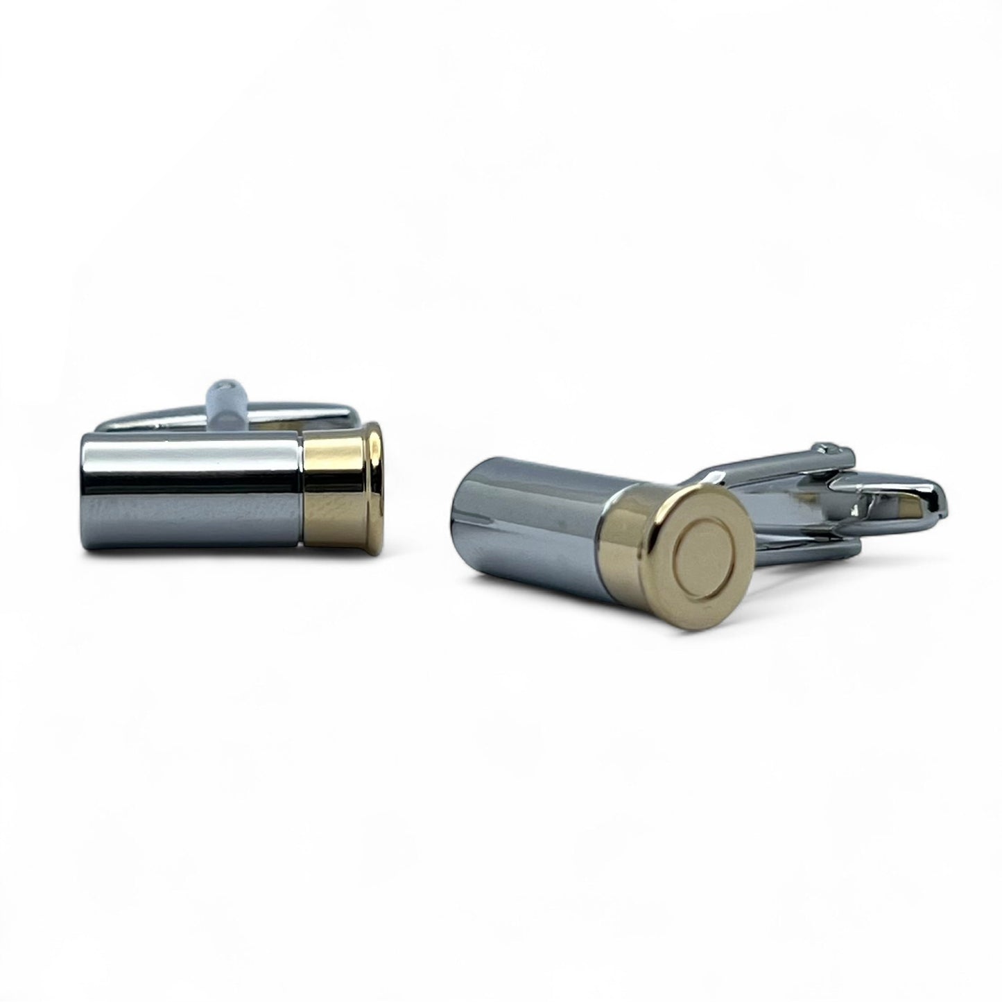 Bullet Shell Silver Cufflinks