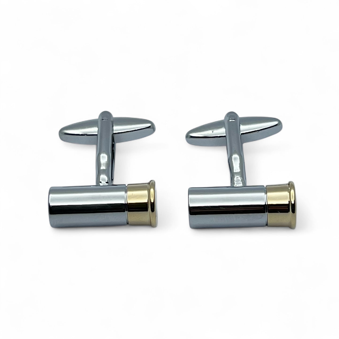 Bullet Shell Silver Cufflinks