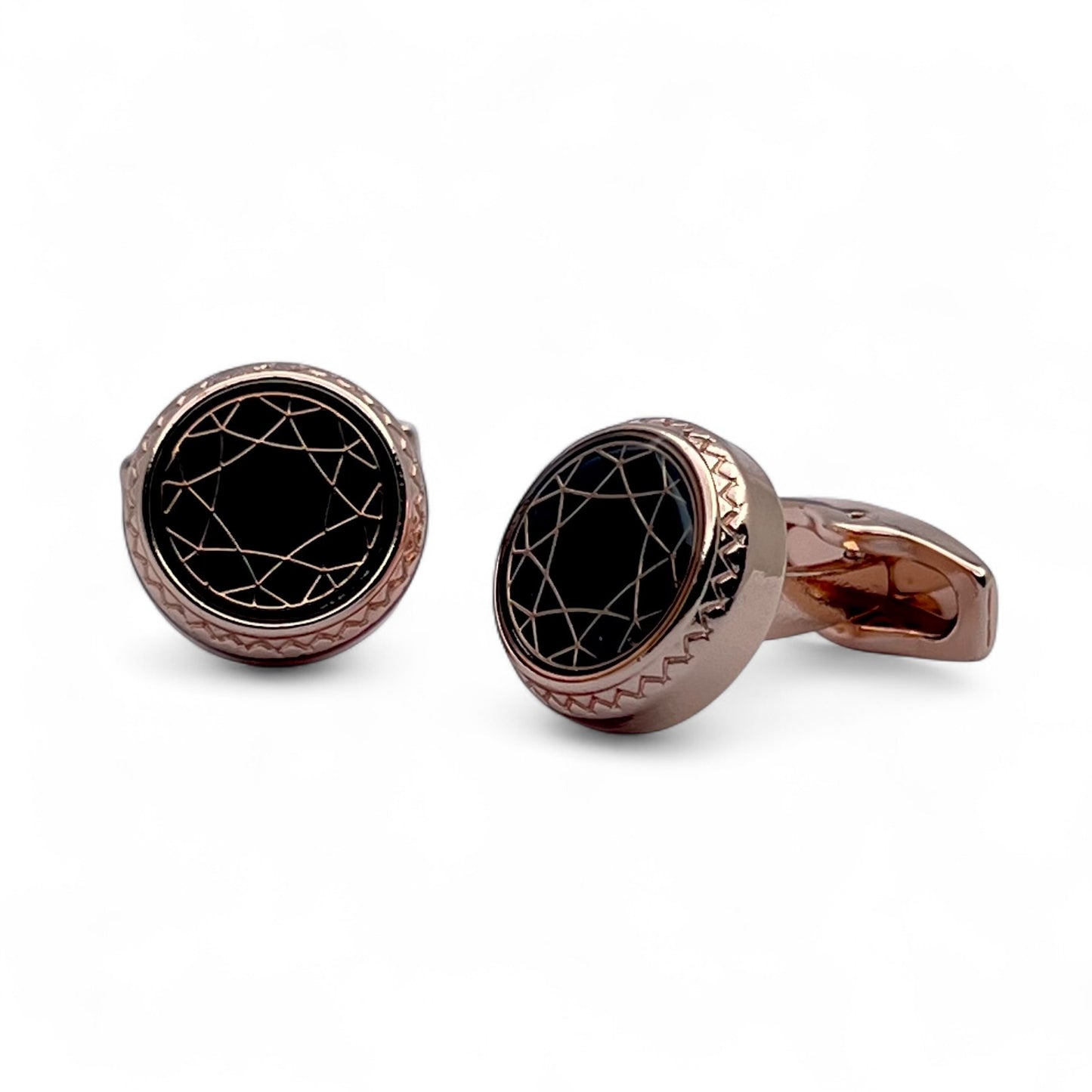 Mustar Rose Gold Cufflinks