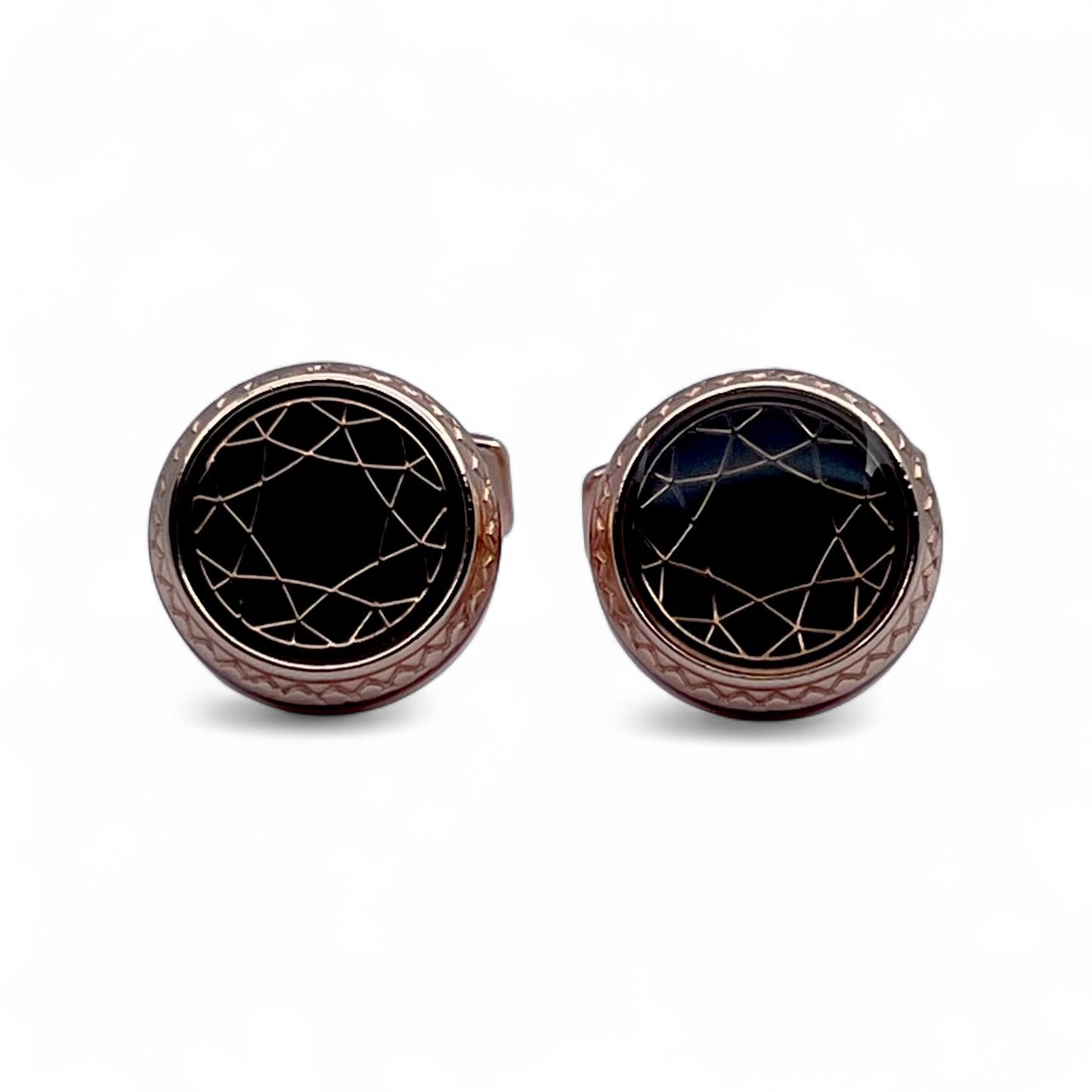 Mustar Rose Gold Cufflinks