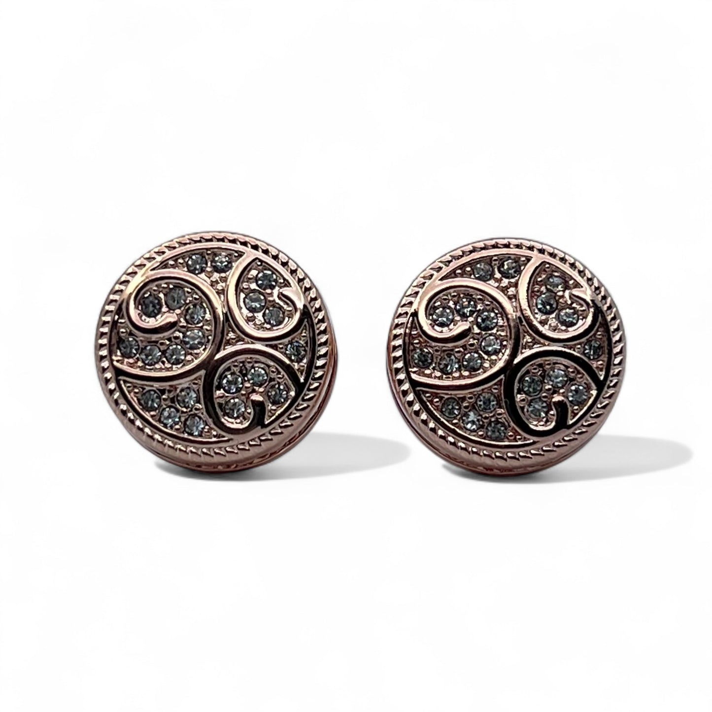 Hollowed Rhino Rose Gold Cufflinks