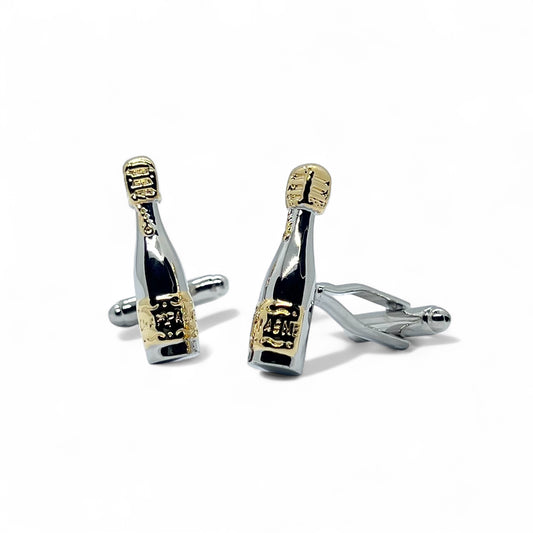 Fizz & Fame Silver Cufflinks