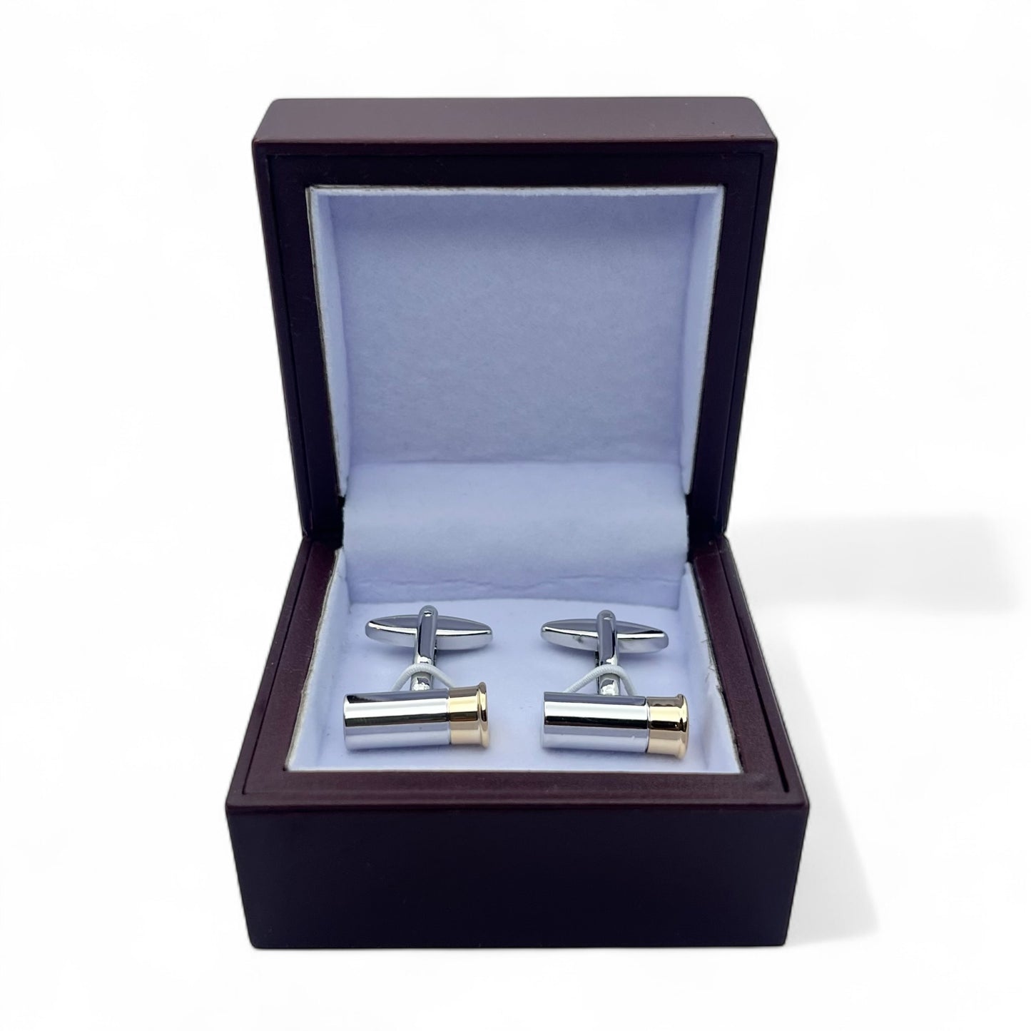 Bullet Shell Silver Cufflinks