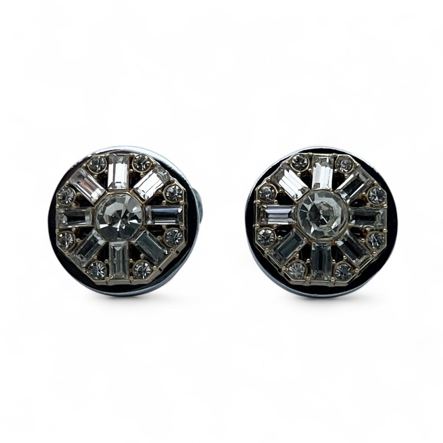 Aurora Crystal Silver Cufflinks