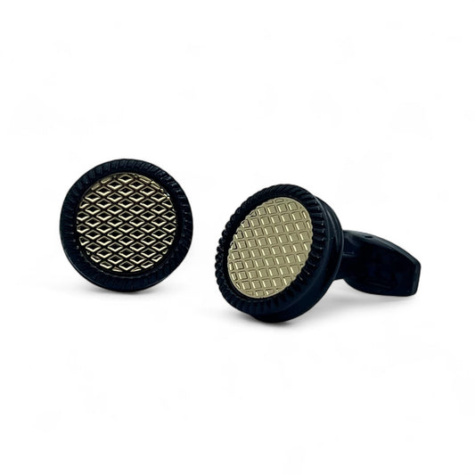 Gilded Core Black Cufflinks