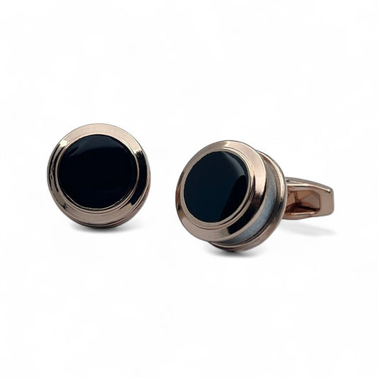 Thi Rounb Golden Cufflinks