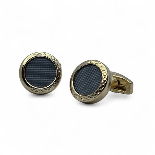 Grenen Grey Golden Cufflinks