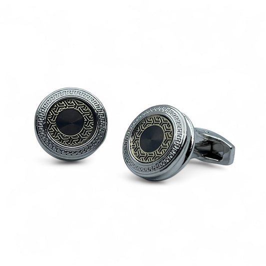 Athenian Mark Silver Cufflinks