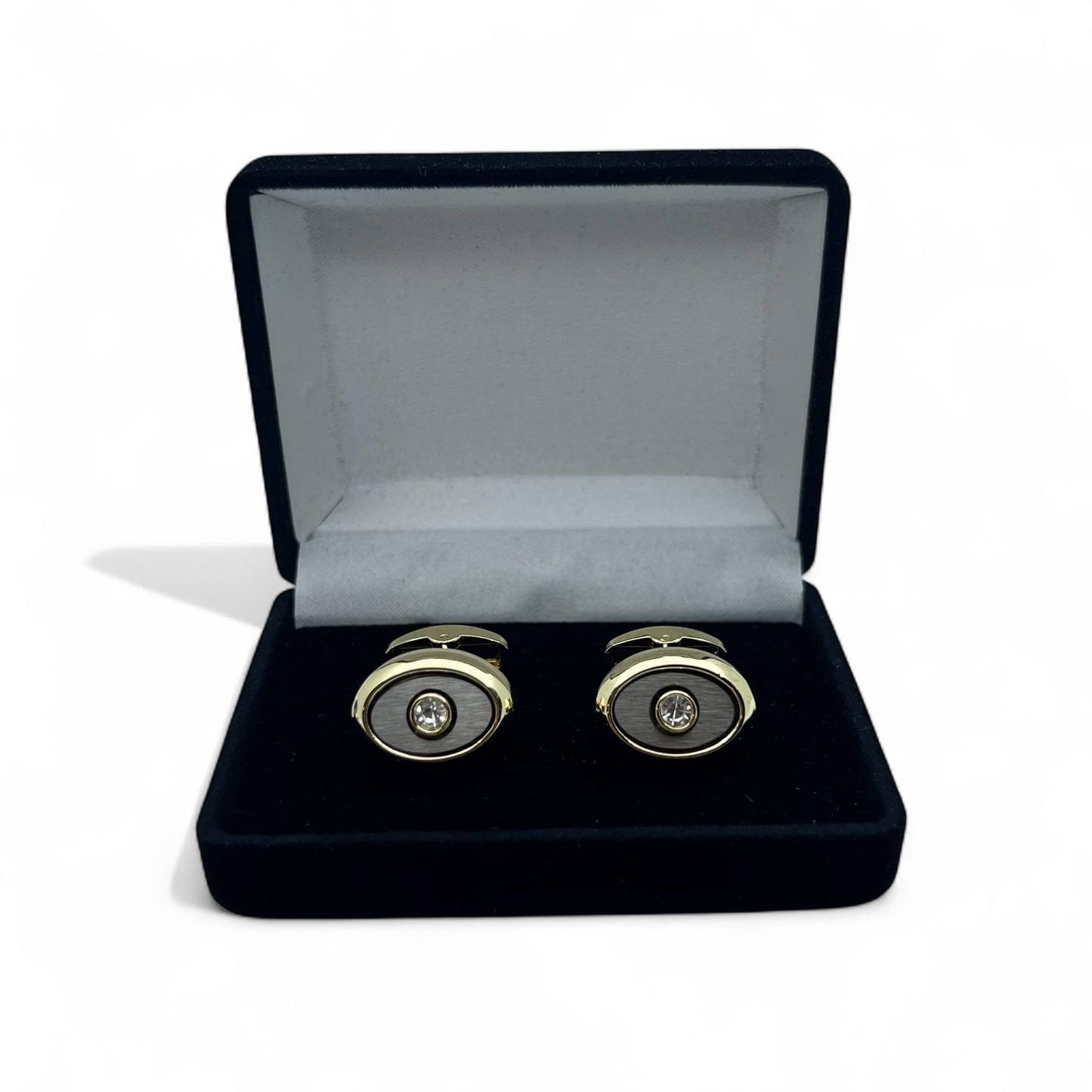Aurora Oval Golden Cufflinks