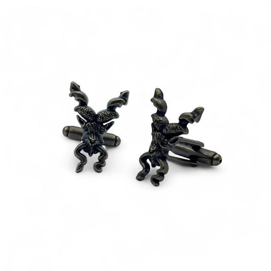 Markhor Antique Gunmetal Cufflinks