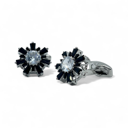 Eclipse Royale Silver Cufflinks