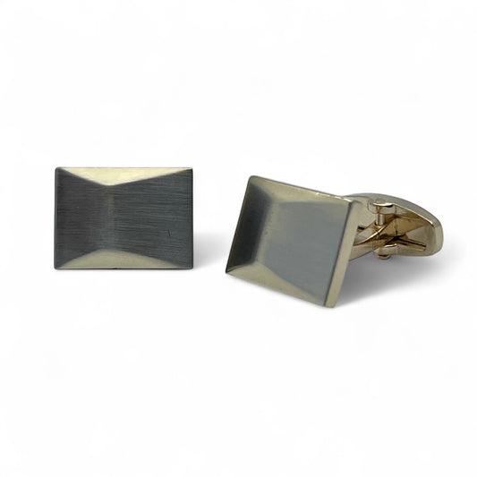 Slate Edge Golden Cufflinks